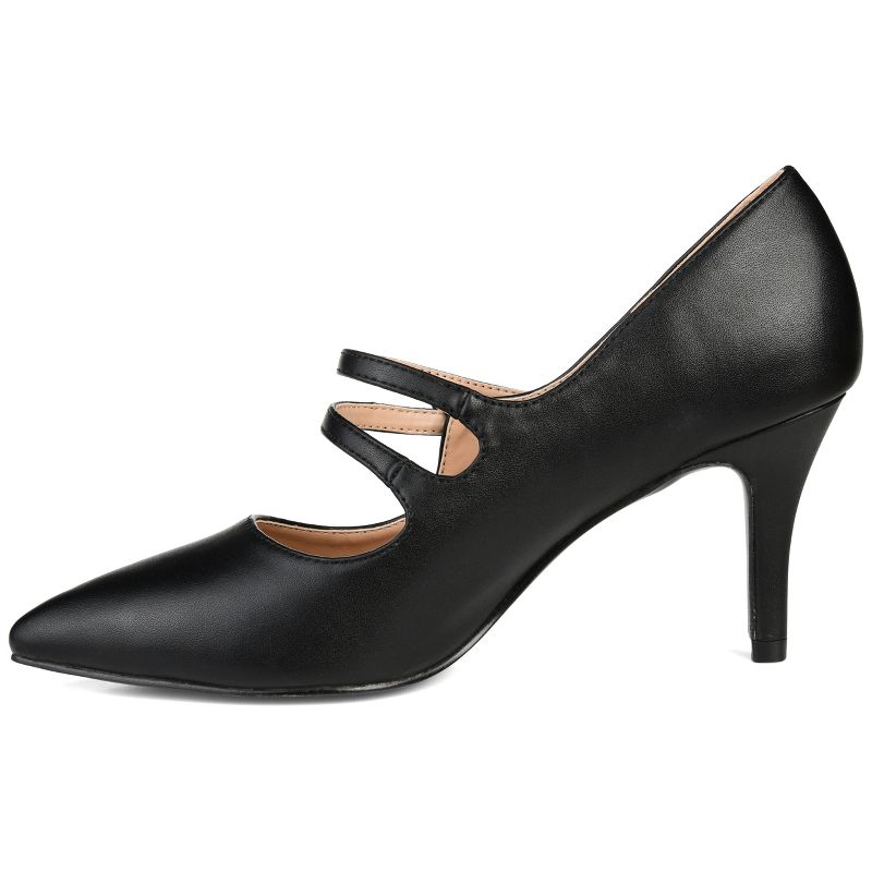 Journee Collection Womens Sidney Pointed Toe Mid Heel Pumps, 3 of 11