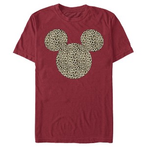 Men's Mickey & Friends Mickey & Mickey Mouse Cheetah Print Classic Ears T-Shirt - 1 of 4