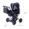 Olivia's Little World Confetti Classic Rainbow 2-in-1 Doll Pram Stroller for 15''-18'' Dolls with Detachable Bassinet - 3 of 4