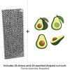 Big Dot of Happiness Hello Avocado - Paper Straw Decor - Fiesta Party Striped Decorative Straws - Set of 24 - 3 of 4