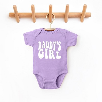 The Juniper Shop Daddy's Girl Wavy Baby Bodysuit