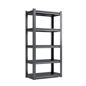 Syemin Utility Storage Shelves 5 Tier Metal Shelves Storage Garage Shelving, Heavy Duty Shelves, Adjustable Garage Shelf, Black, 35.4"*15.7"*72" - 1 of 4