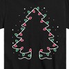 Boys' - Instant Message - Christmas Tree Made Out Of String Lights Short Sleeve Graphic T-Shirt - 2 of 4
