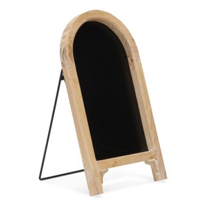 HomeRoots 16" Natural Wood Tabletop Easel Chalk Board - 1 of 4