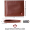 Alpine Swiss Connor Executive Bifold Wallet | Business Passcase for Men | Premium Leather | Dual ID Windows | RFID Blocking | Gift Box Included - 3 of 4