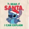 Men's - Lilo and Stitch - Dear Santa I Can Explain Short Sleeve Graphic T-Shirt - 2 of 4