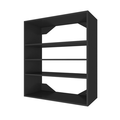 APRILSOUL Short Tower Unit Wall Mount 3-Shelf Wood Closet System