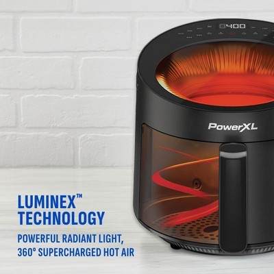 PowerXL Black 5.3 Quart Radiant Light Air Fryer