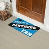 Evergreen Home of a Fan Carolina Panthers 28" x 16" Woven PVC Indoor Outdoor Doormat, Home of a Fan - 4 of 4