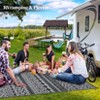 Reversible Outdoor Rug Plastic Woven, Waterproof Mat for Patio Camping RV - 3 of 4