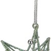Northlight 5" Glitter Green Iron Wire Starburst with Beads Christmas Ornament - 4 of 4
