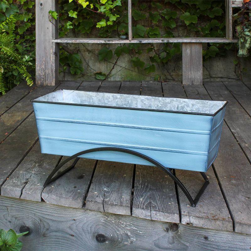 ACHLA Designs With Odette Stand Rectangular Steel Planter Boxes , 3 of 7