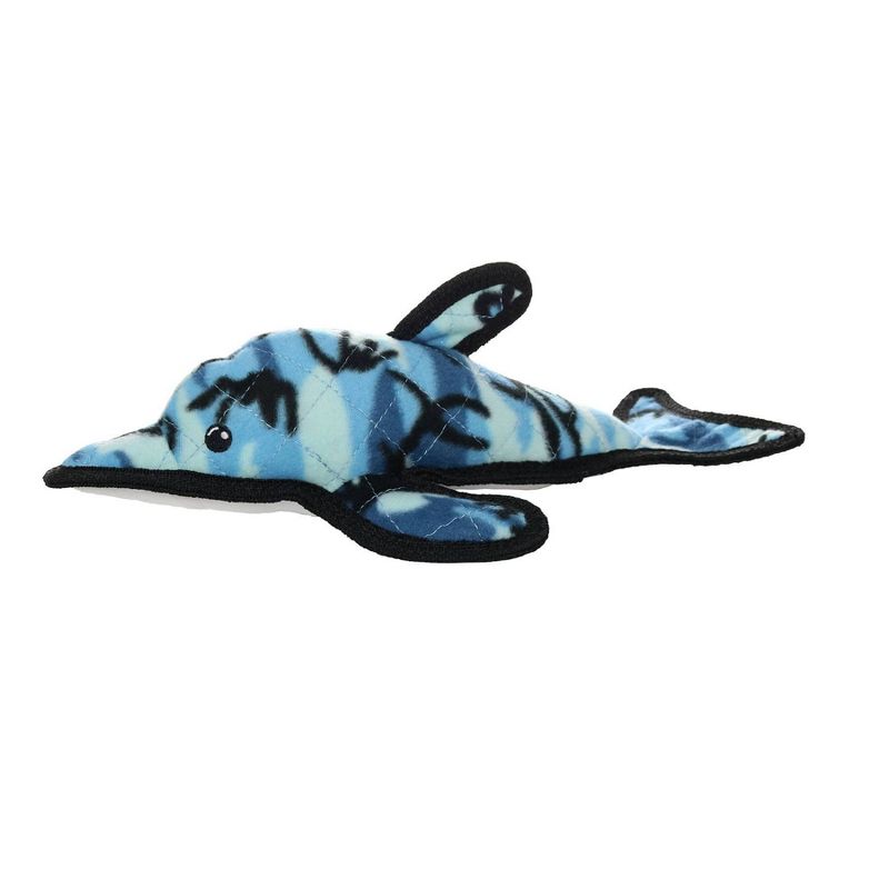 Tuffy Ocean Creature Dolphin Dog Toy - Blue Camouflage, 1 of 8