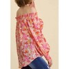 Women's Sheer Floral Off The Shoulder Top - umgee - 2 of 4