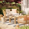 7' x 10' Outdoor Rug Argyle Stripe Black - Threshold™ - 2 of 2