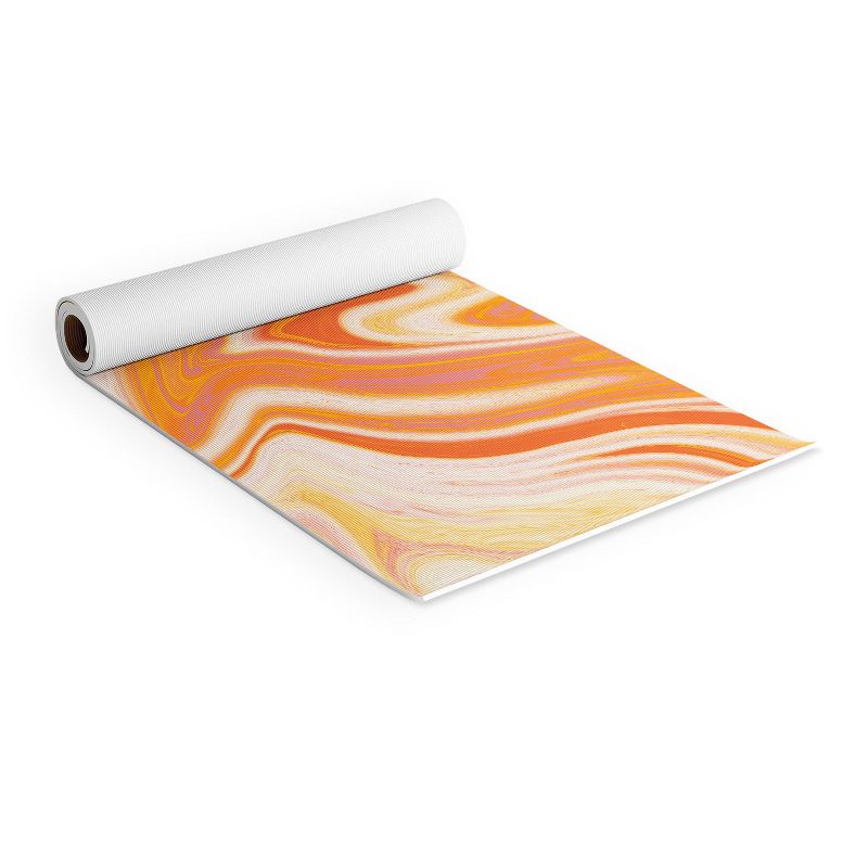 Sunshinecanteen Orange Marble (6mm) 24" x 70" Yoga Mat - Society6, 2 of 4