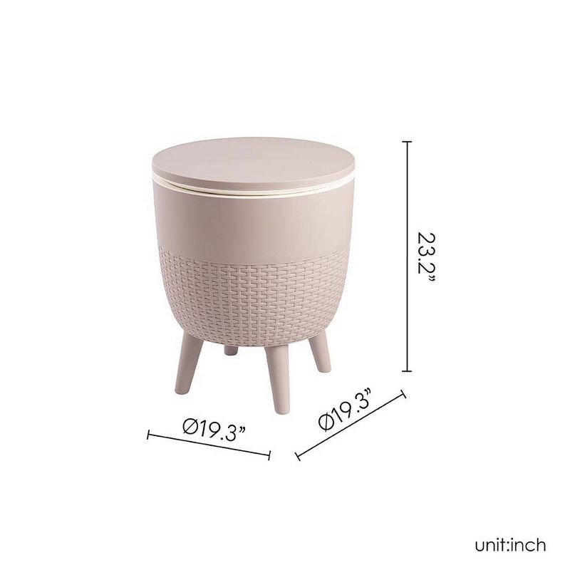 Cancun 2-In-1 Outdoor Side Table, 3 of 10