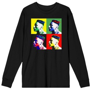 Rock The Bells Photo Collage Crew Neck Long Sleeve Black Adult Tee - 1 of 3