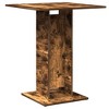 vidaXL Bistro Table Smoked Oak 23.6"x23.6"x29.5" Engineered Wood - 2 of 4