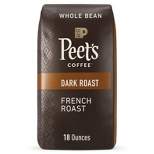 Peet's French Roast Whole Bean Dark Roast Coffee - 18oz