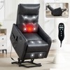 KWPZQEB Power Lift Chair, Single Motor Recliner Chair w/ USB Charging Port & Heavy Duty Motion Mechanism, Massage & Heat for Elderly - 2 of 4