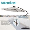 Hyleory Beeram 10FT Round Cantilever Umbrella with Counterweight - 3 of 4