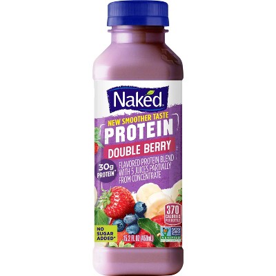 Naked All Natural Protein Zone Double Berry Protein Juice Smoothie  -15.2oz