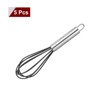Unique Bargains Silicone Stainless Steel Non-Stick Coated Heat-Resistant Whisk 5 Pcs - 3 of 4