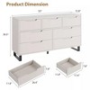 7 Dresser For Bedroom, 47.2" Wide Dresser, Freestanding Vertical Drawer Cabinet With Storage, Wooden Closet Storage Chest For Living Room - 2 of 4