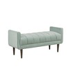 NicBex Accent Nailhead Trim Ottoman Bench with Back & Flared Arms,Upholstered Bedroom Bench Shoe Bench for Living Room,Bedside - 3 of 4