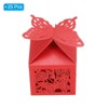 Unique Bargains Durable Paper Hollow Design Bright Color Elegant Appearance Gift Box 2"x2"x3.1" 25 Packs - 3 of 4