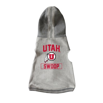 NCAA Utah Utes Little Earth Pet Hooded Crewneck Football Shirt - L
