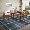 Modern Plaid Area Rug Large Washable Rugs for Living Room - 2 of 4