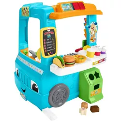 Fisher-Price Laugh & Learn Servin' Up Fun Food Truck with 20+ Piece Accessory Set DYM74