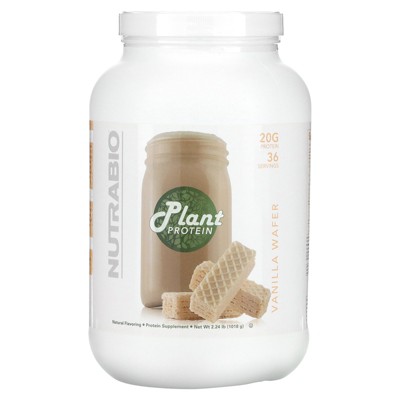 NutraBio Plant Protein, Vanilla Wafer, 2.24 lb (1,018 g)