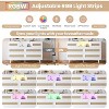 Acekool  Rattan 6 Drawer Dresser with RGB Lighting and Charging Ports, Boho Storage Cabinet for Bedroom or Living Room - 3 of 4