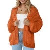 Womens Sweater Knit Cardigan with Pockets Open Front Cable Knit Sweater Chunky Thick Sweater Cardigan for Winter Comfy Knitwear - 3 of 4