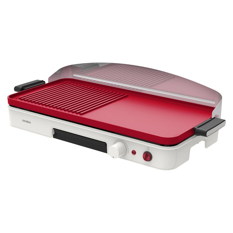 CRUXGG 500&#176;F Extra Large Ceramic Nonstick Searing Grill &#38; Griddle - Snow, 5 of 8