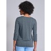 Jones New York 3/4 Sleeve Square Neck Blouse - 3 of 3