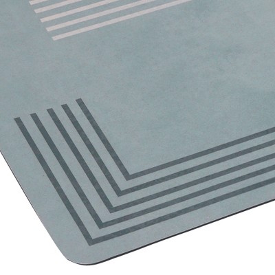 Gray and Black Polypropylene Outdoor All-Weather Doormat 16" x 24"