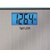 Taylor® Precision Products Easy-to-Read 400-lb Capacity Stainless Steel Bathroom Scale in Silver - image 2 of 3