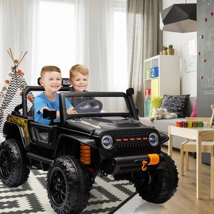 24V Ride-On Truck Car for Kids with Parent Remote Control – 3 Speeds, 4-Wheel Suspension, LED Lights, Music/MP3 Player & Safety Belt - 1 of 4