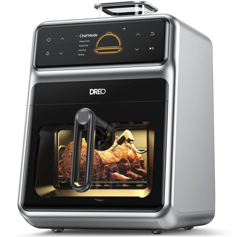 Dreo 6qt Smart Air Fryer Cooker Chefmaker with 3 professional modes Cook probe Water Atomizer, 1 of 9