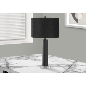 Monarch Specialties Lighting 28inchH Table Lamp Black Metal Black Shade Contemporary Modern - 1 of 4