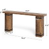 Tribesigns 70.9-Inch Couch Table Behind Sofa, Decorative Rivets, Farmhouse Narrow Long Console Table, for Living Room, Entry, Hallway. - 3 of 4