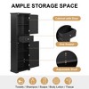 67'' Tall Bathroom Storage Cabinet, Wood Freestanding Storage Cabinet With Drawer, Narrow Cabinet Organizer for Bathroom Kitchen Living Room - 4 of 4