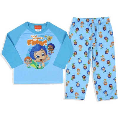 Nickelodeon Toddler Boys' Bubble Guppies That Sounds Fishy Sleep Pajama ...