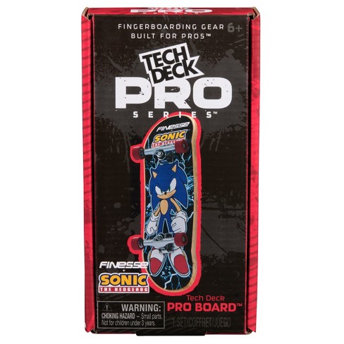 Tech Deck Pro Series Finger Board & Storage Finesse X Sonic The ...