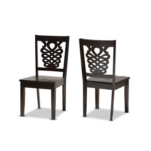 Target black deals wood dining chairs