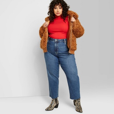 plus size high rise jeans